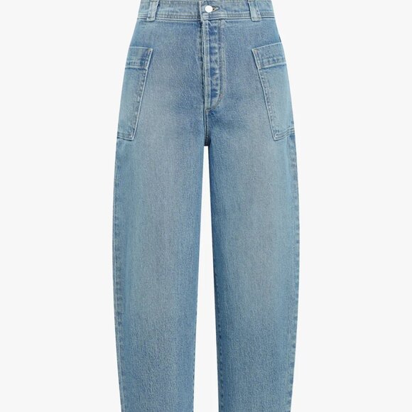 NEW JOE'S The Pheobe Patch Pocket Barrel Leg Jeans blue for women 252